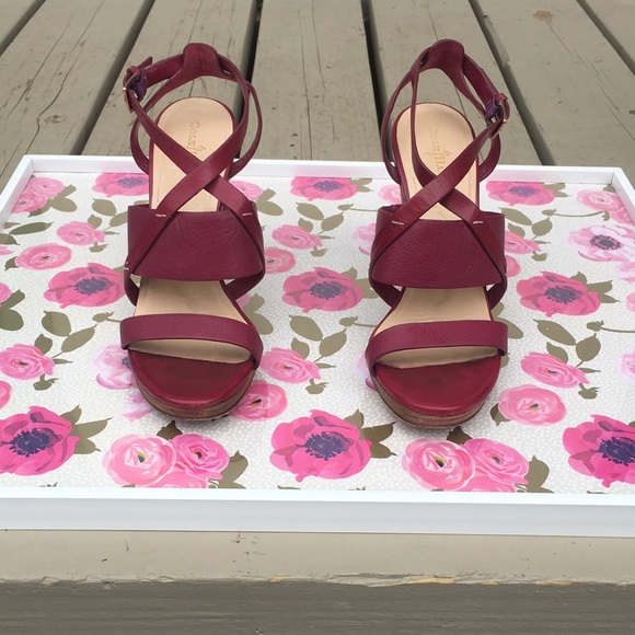 Cole Haan Wedge Raspberry fuchsia red US 8 - Picture 6 of 13